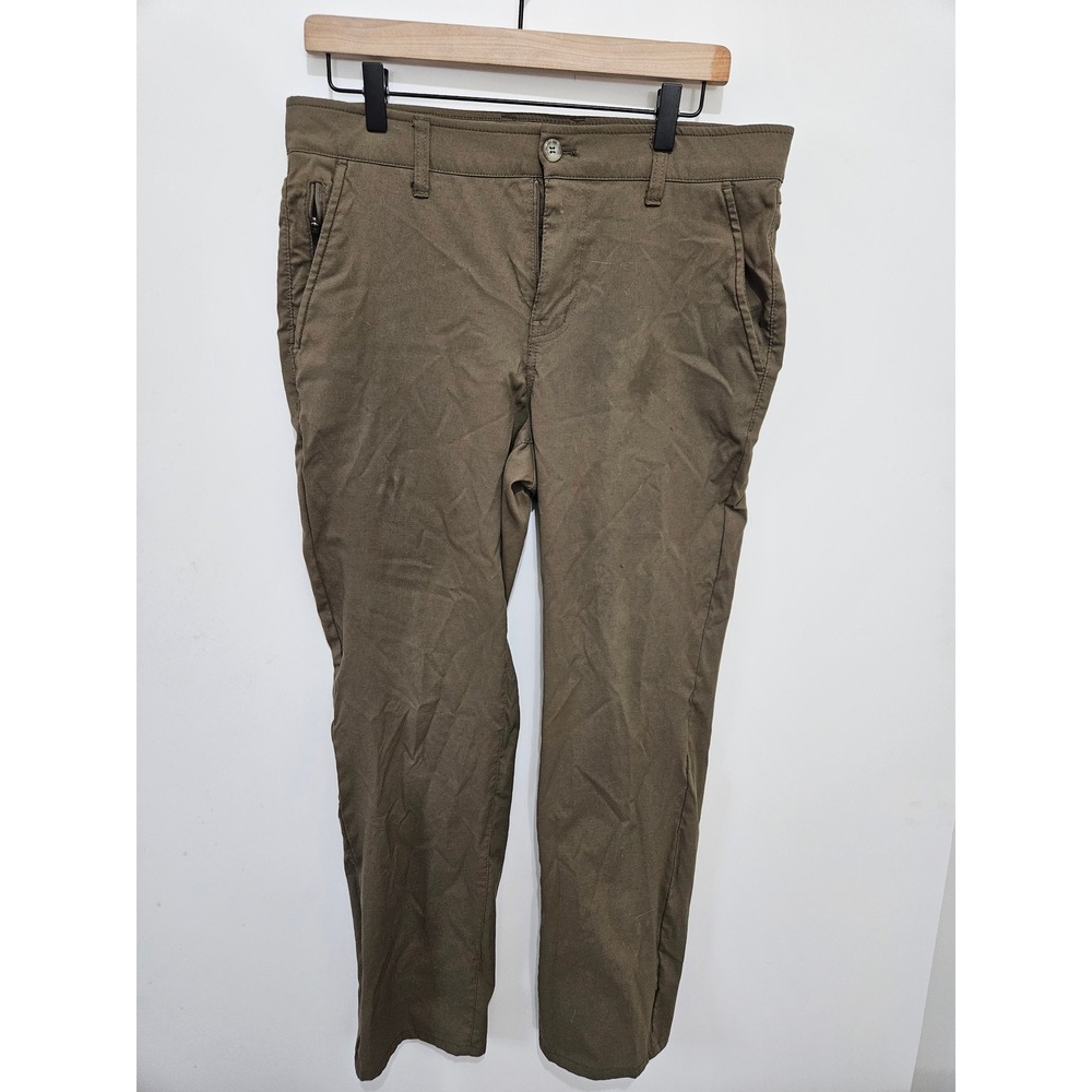 Weatherproof Vintage Mens Regular Fit Stretch Nylon Pants 32x30 Olive Brown